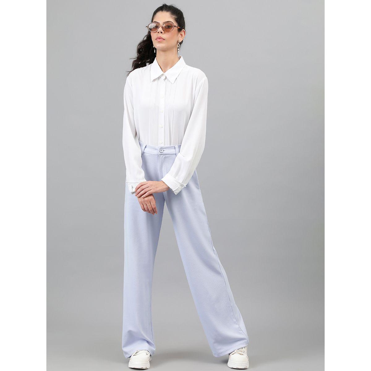Kotty X Styli  Solid Regular Fit Trousers with Pockets-women-clothing-bottoms-trousers-image-6