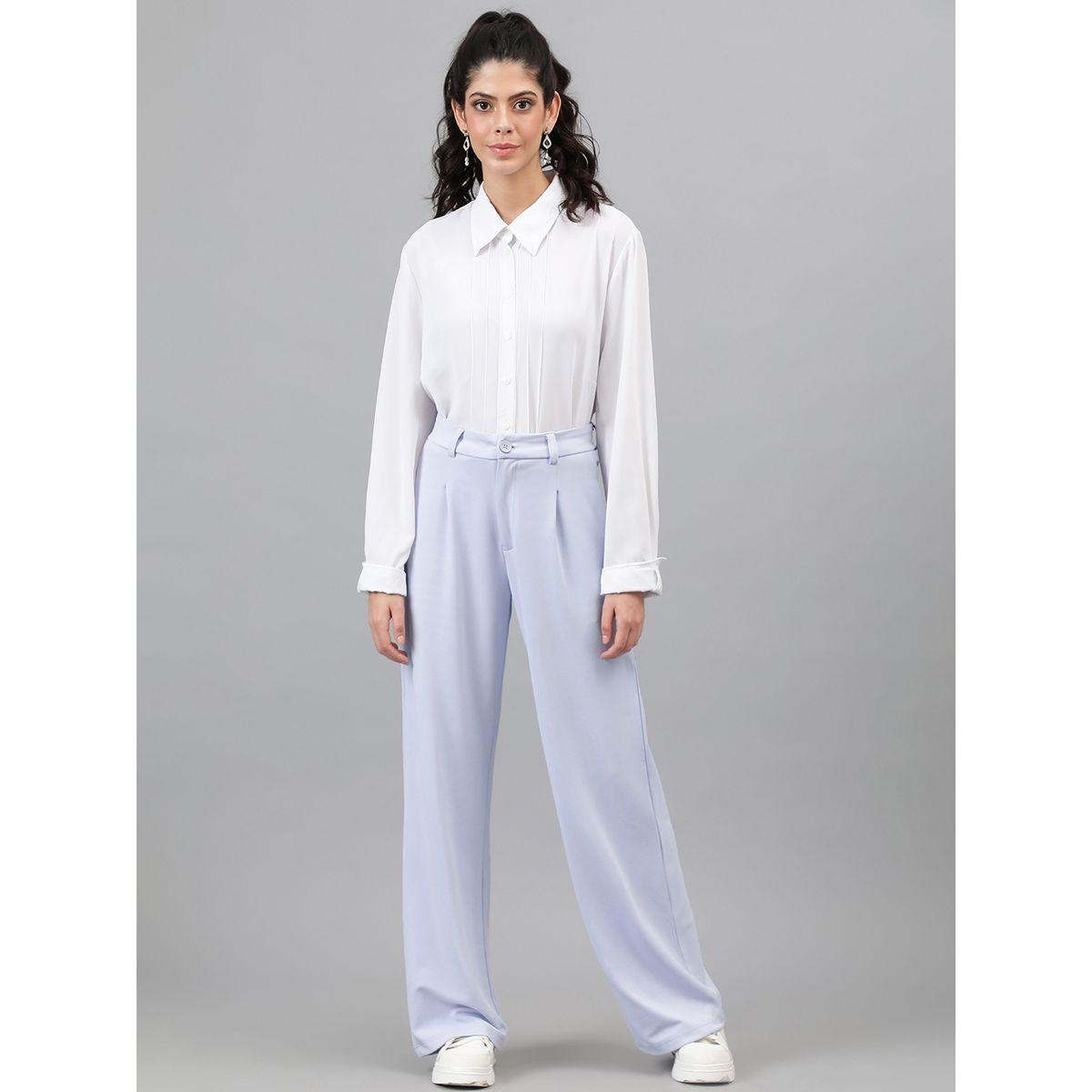 Kotty X Styli  Solid Regular Fit Trousers with Pockets-women-clothing-bottoms-trousers-image-7