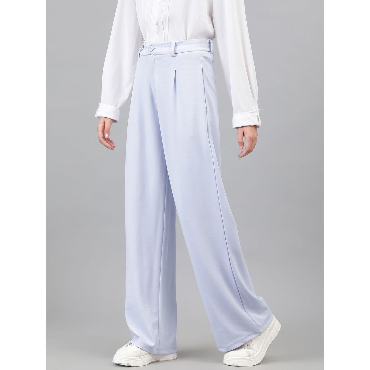 Kotty X Styli  Solid Regular Fit Trousers with Pockets-women-clothing-bottoms-trousers-image-8