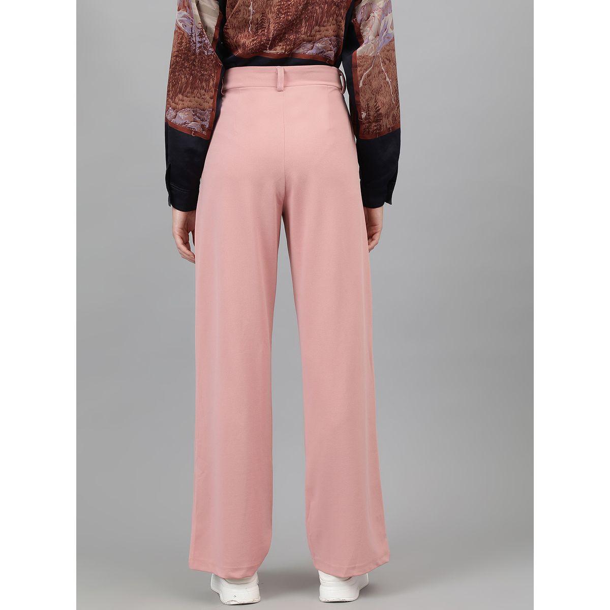 بنطال سادة بقصة عادية مع جيوب كوتي × ستايلي-women-clothing-bottoms-trousers-image-4