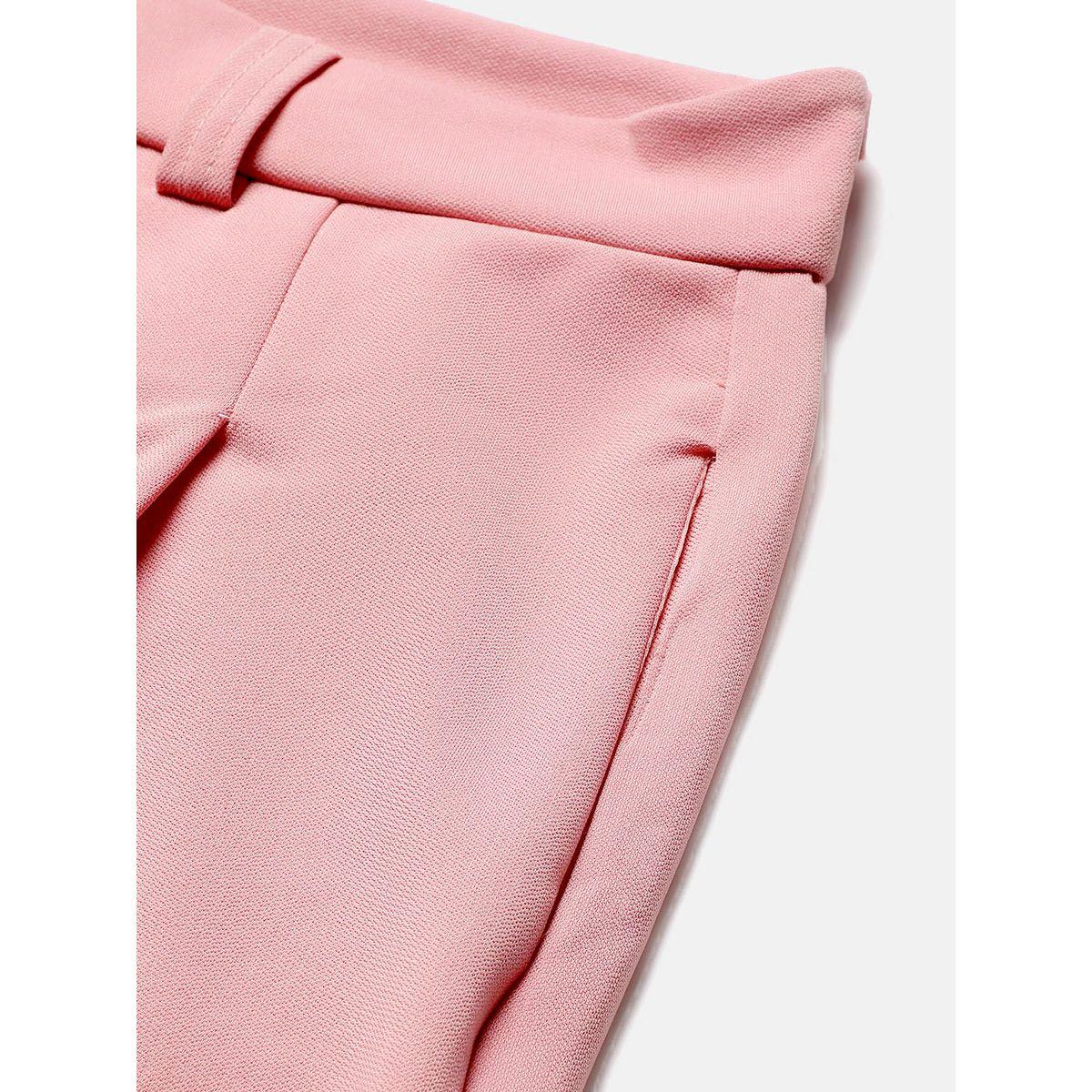 بنطال سادة بقصة عادية مع جيوب كوتي × ستايلي-women-clothing-bottoms-trousers-image-3