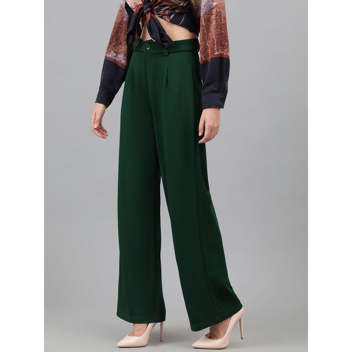 بنطال سادة بقصة عادية مع جيوب كوتي × ستايلي-women-clothing-bottoms-trousers-image-3