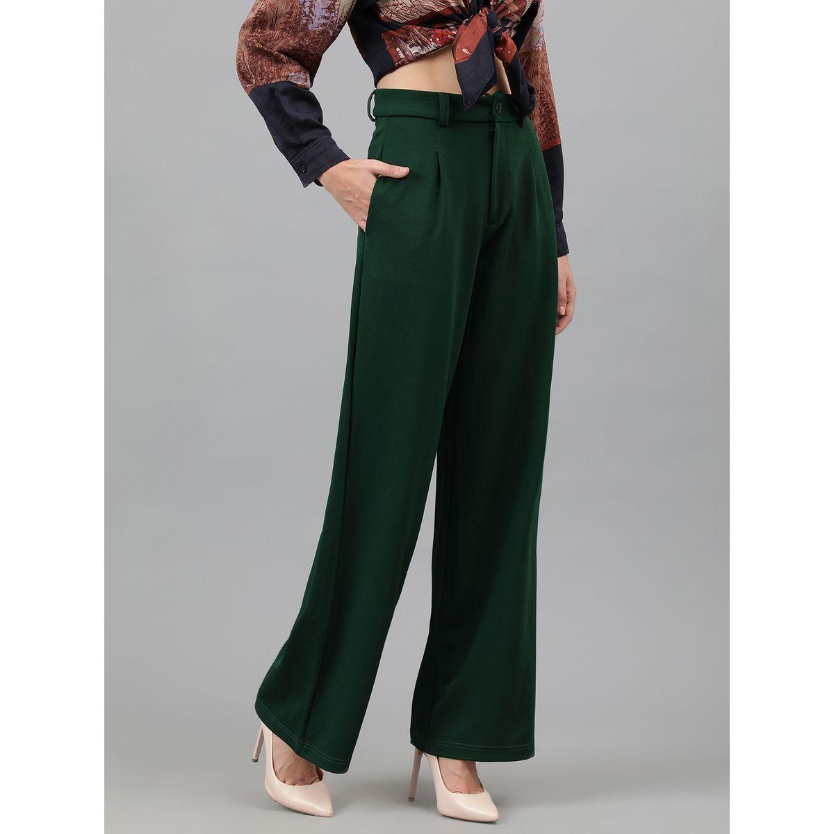 بنطال سادة بقصة عادية مع جيوب كوتي × ستايلي-women-clothing-bottoms-trousers-image-4