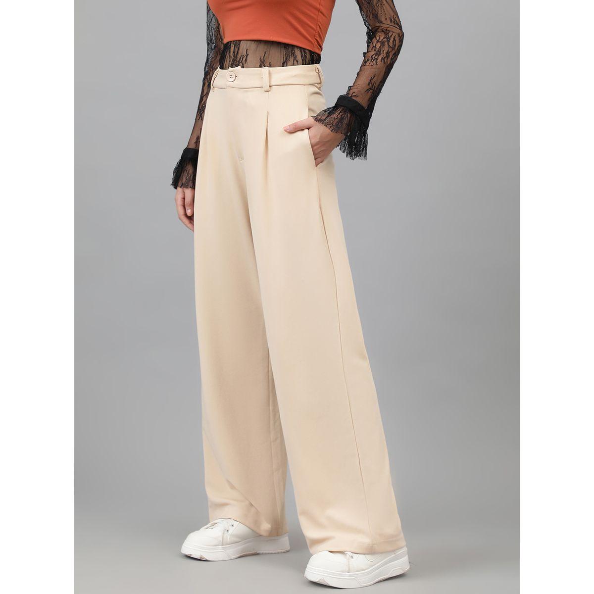 بنطال سادة بقصة عادية مع جيوب كوتي × ستايلي-women-clothing-bottoms-trousers-image-6