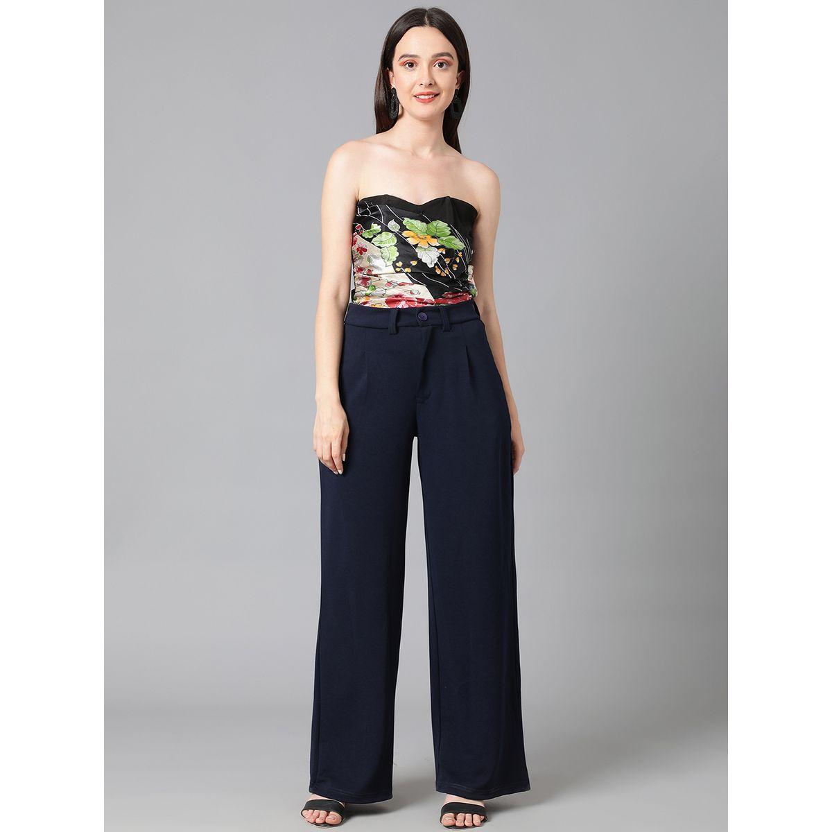 Kotty X Styli  Solid Regular Fit Trousers with Pockets-women-clothing-bottoms-trousers-image-7