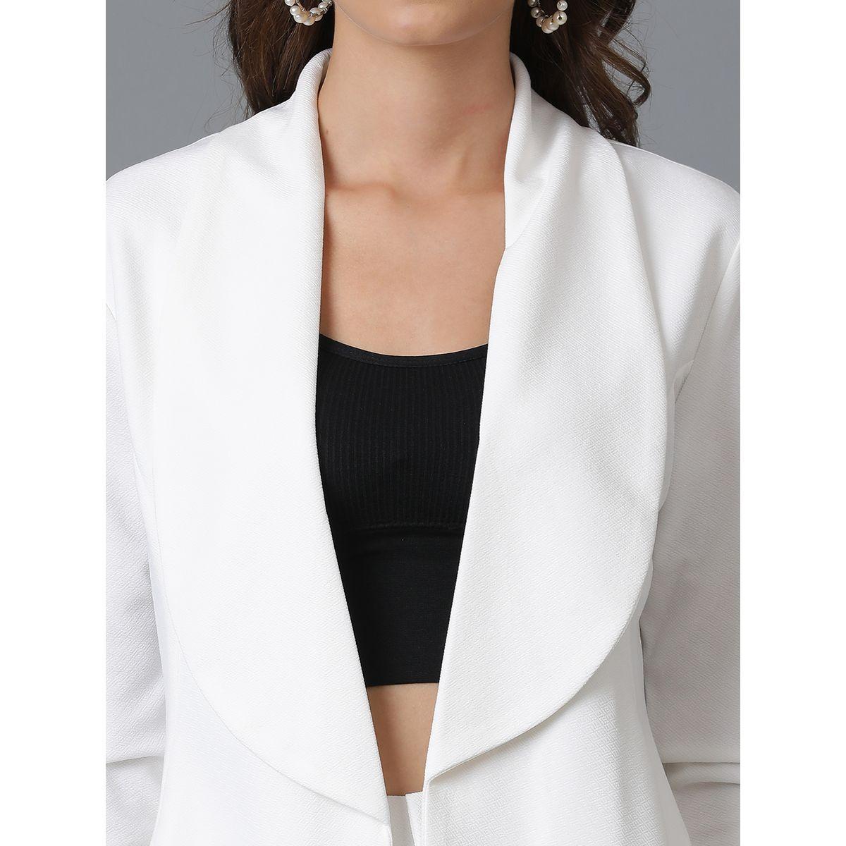 Kotty X Styli  Solid Open Front Blazer & Pants Co-Ords Set-women-clothing-coordsets-image-5