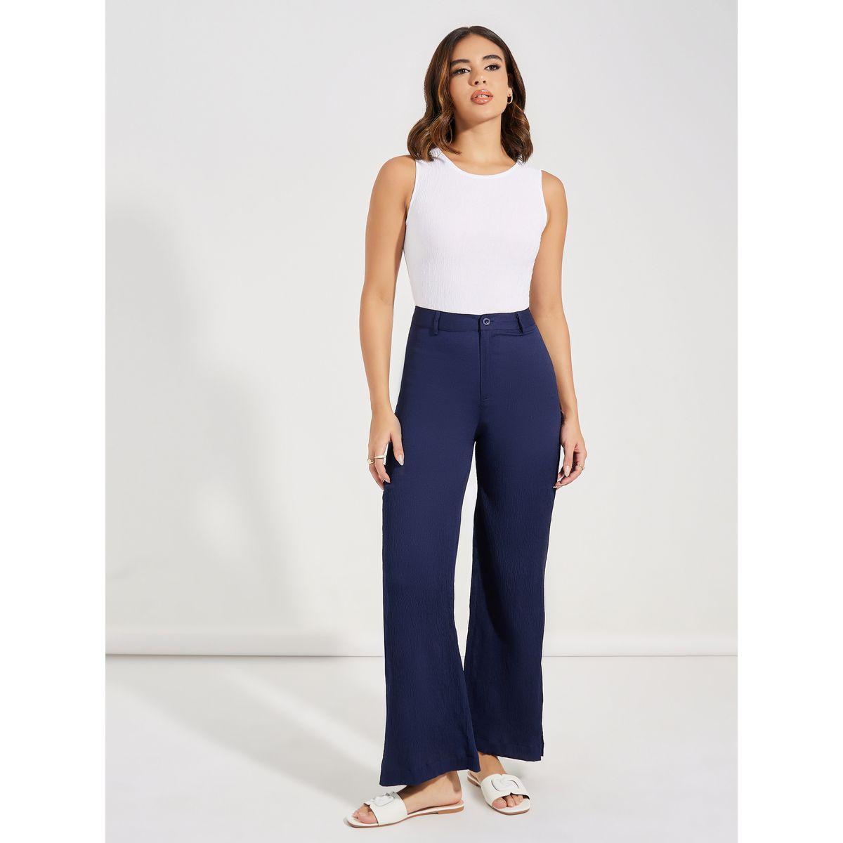 بنطال بقصة مستقمية وخصر عالي-women-clothing-bottoms-trousers-image-1