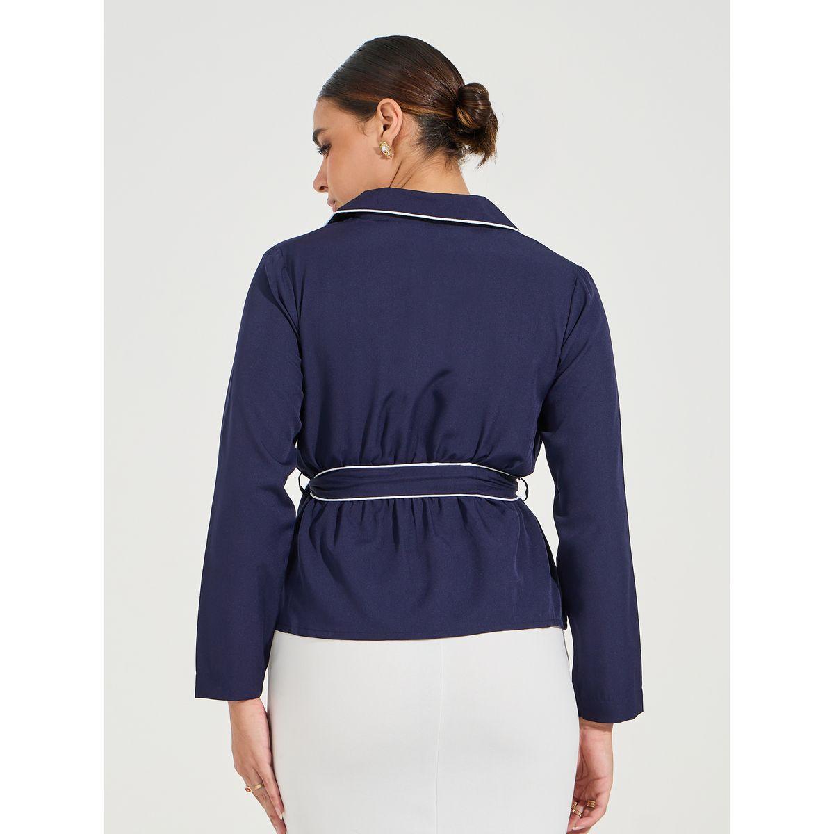 Styli Elevate Regular Fit Mock Wrap Collared Top-women-clothing-shirtsandblouses-blouses-image-4