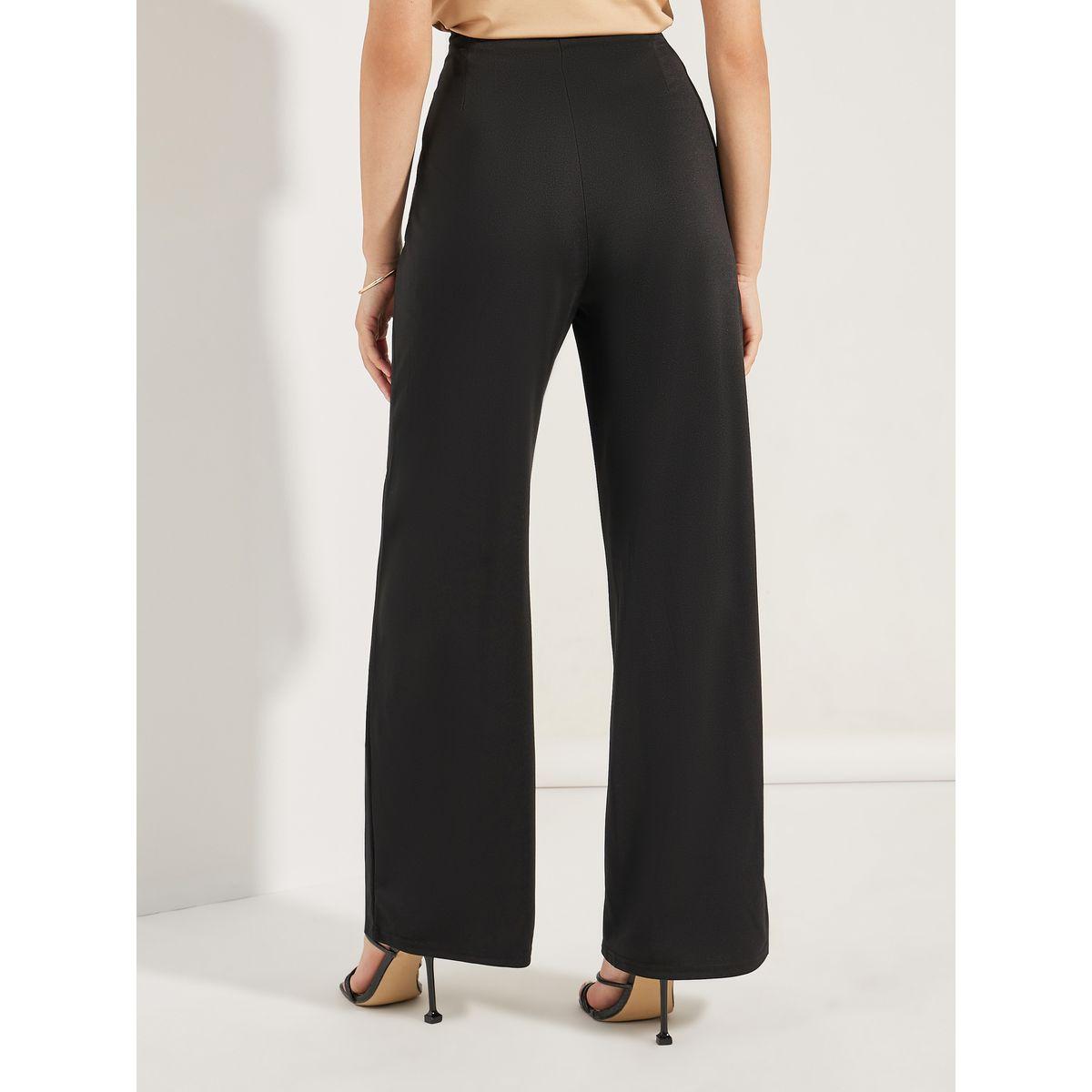 بنطال محزوز بارجل واسعة مع ازرار-women-clothing-bottoms-trousers-image-4