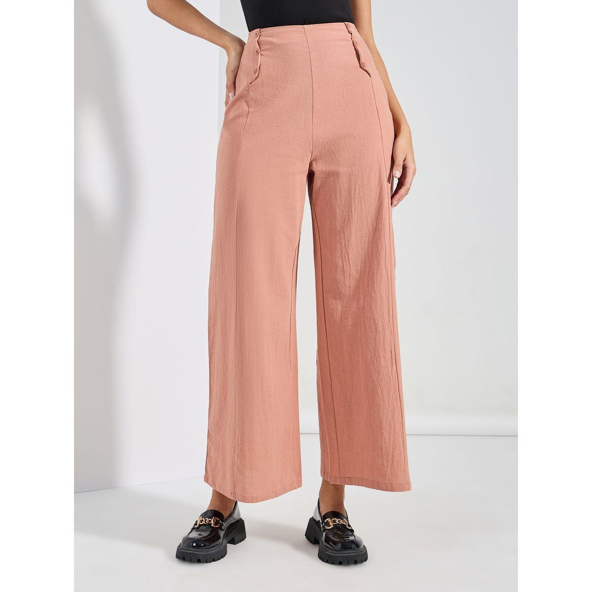 بنطال بارجل واسعة وتفاصيل بارزة الملمس-women-clothing-bottoms-trousers-image-1