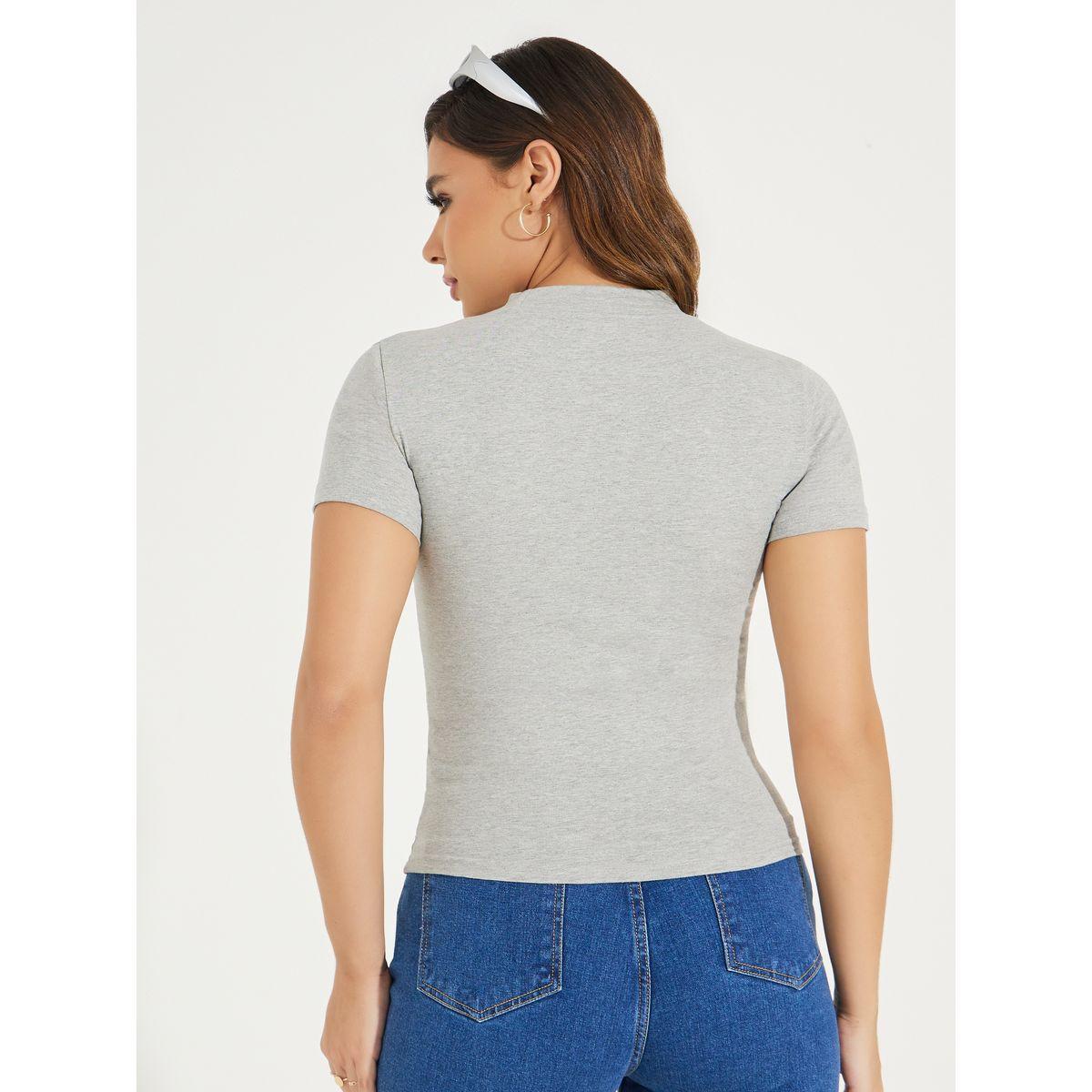 Styli Cotton Stretch Fitted High Neck T-Shirt-women-clothing-tshirts-image-6