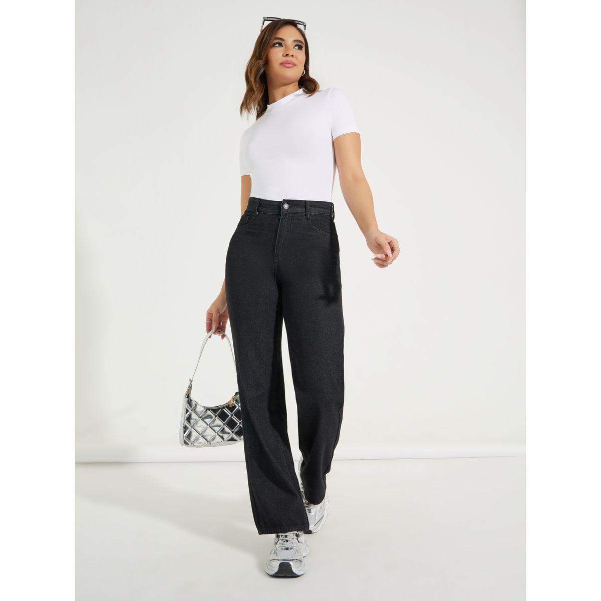 Styli Cotton Stretch Fitted High Neck T-Shirt-women-clothing-tshirts-image-2