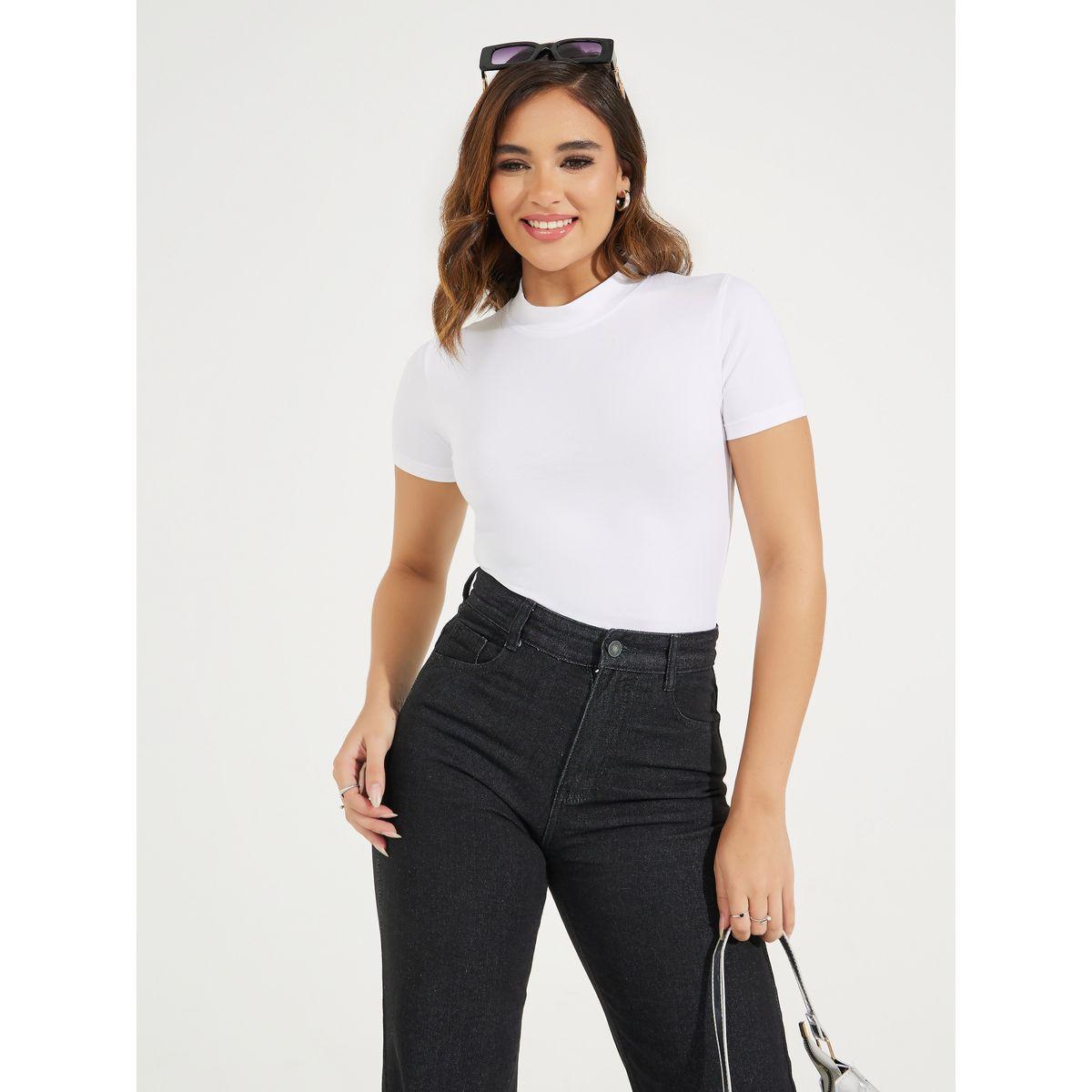 Styli Cotton Stretch Fitted High Neck T-Shirt-women-clothing-tshirts-image-5