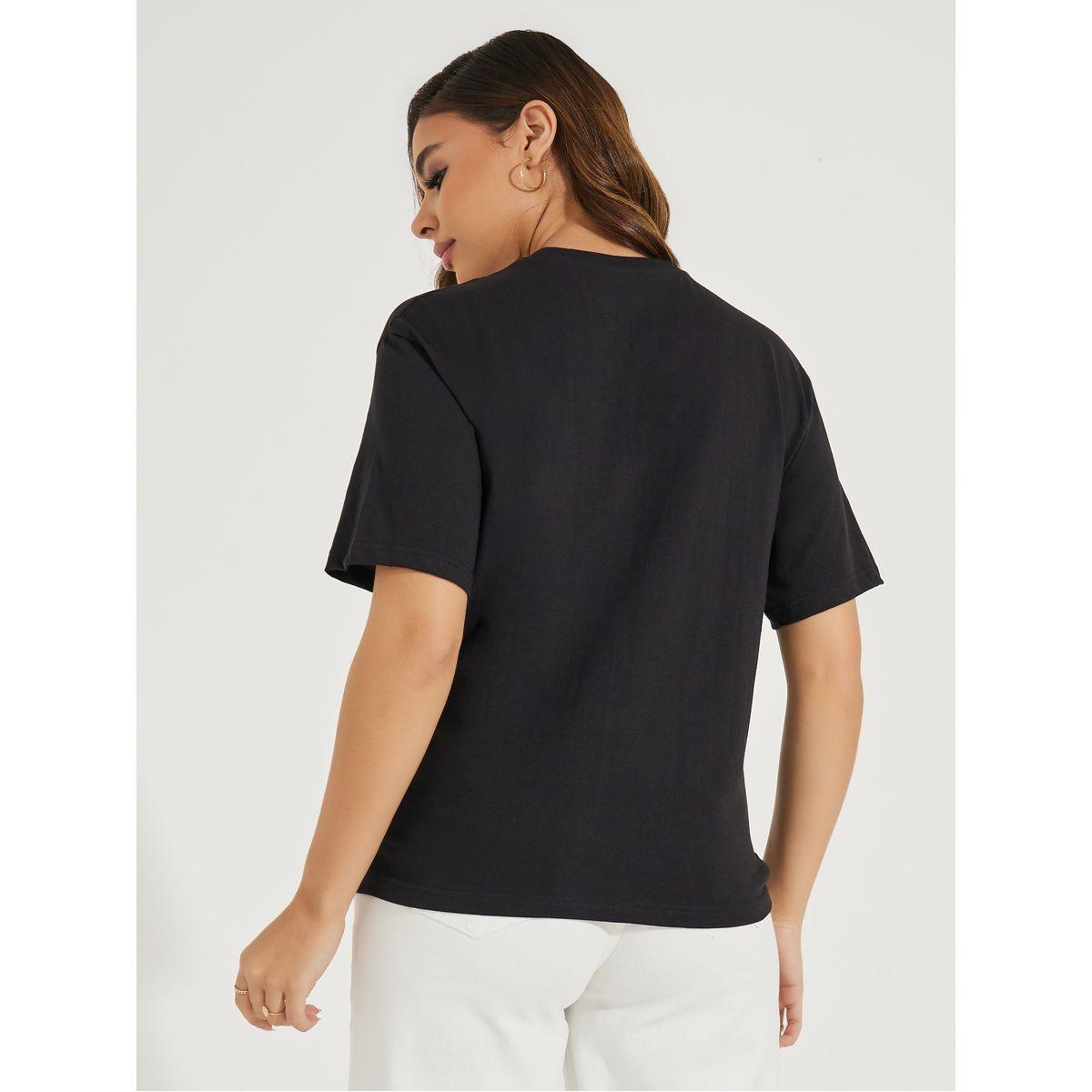 تيشيرت بقصة بوكسي وطبعة جرافيك-women-clothing-tshirts-image-5