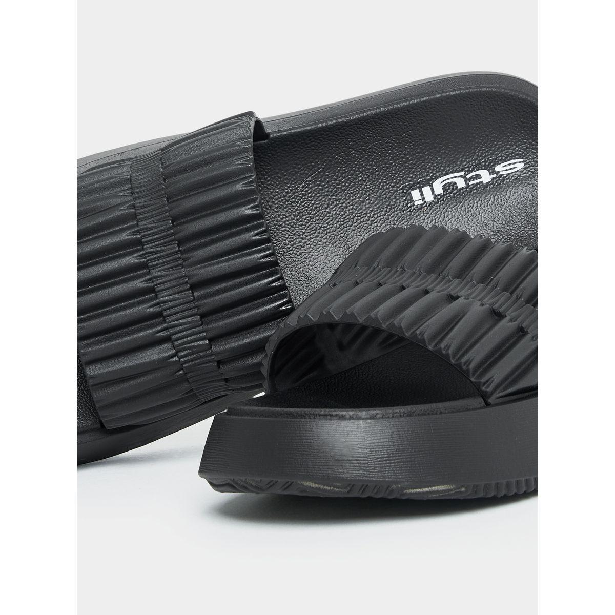 Styli Textured Strap Platform Slides-women-shoes-flipflopsandslides-image-5