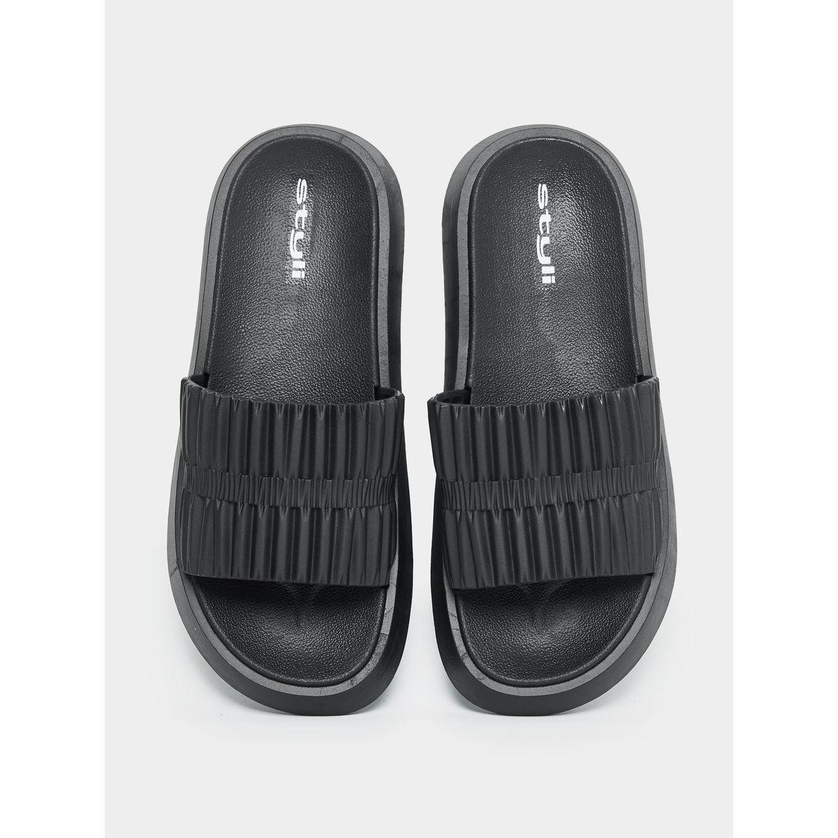 Styli Textured Strap Platform Slides-women-shoes-flipflopsandslides-image-6