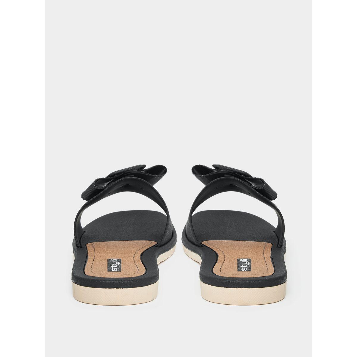 Styli Buckle Strap Detail Flat Sandals-women-shoes-sandals-flats-image-4