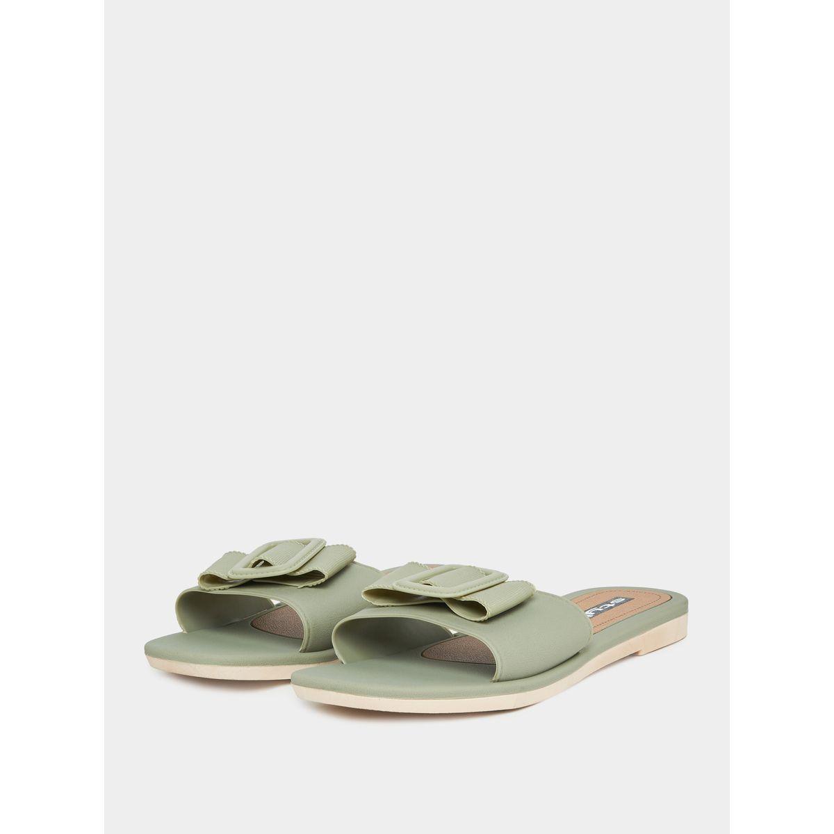 Styli Buckle Strap Detail Flat Sandals-women-shoes-sandals-flats-image-2