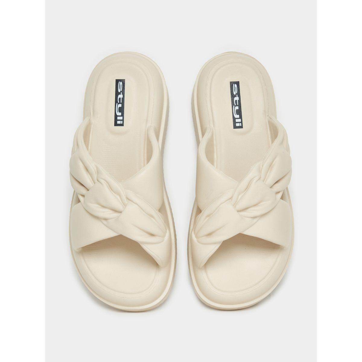 Styli Textured Strap Platform Slides-women-shoes-flipflopsandslides-image-6