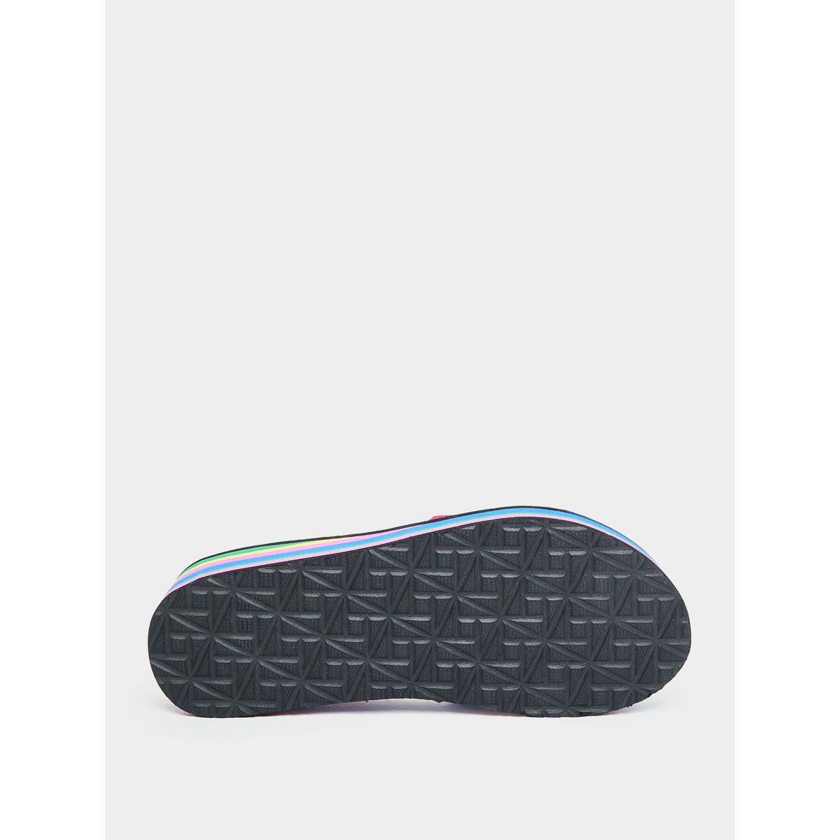 Styli Knit Strap Wedge Sole Slides-women-shoes-flipflopsandslides-image-6