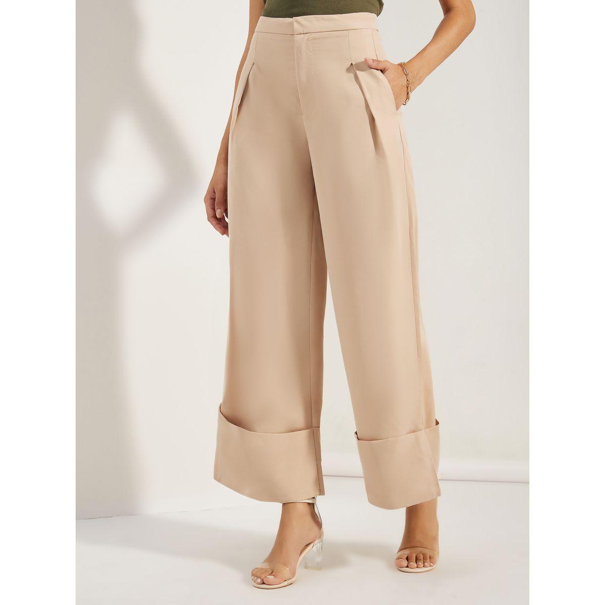 Styli Textured Wide Leg Ankle Length Pants-women-clothing-bottoms-trousers-image-2