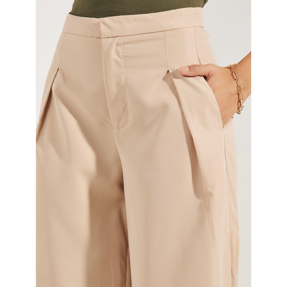 Styli Textured Wide Leg Ankle Length Pants-women-clothing-bottoms-trousers-image-3