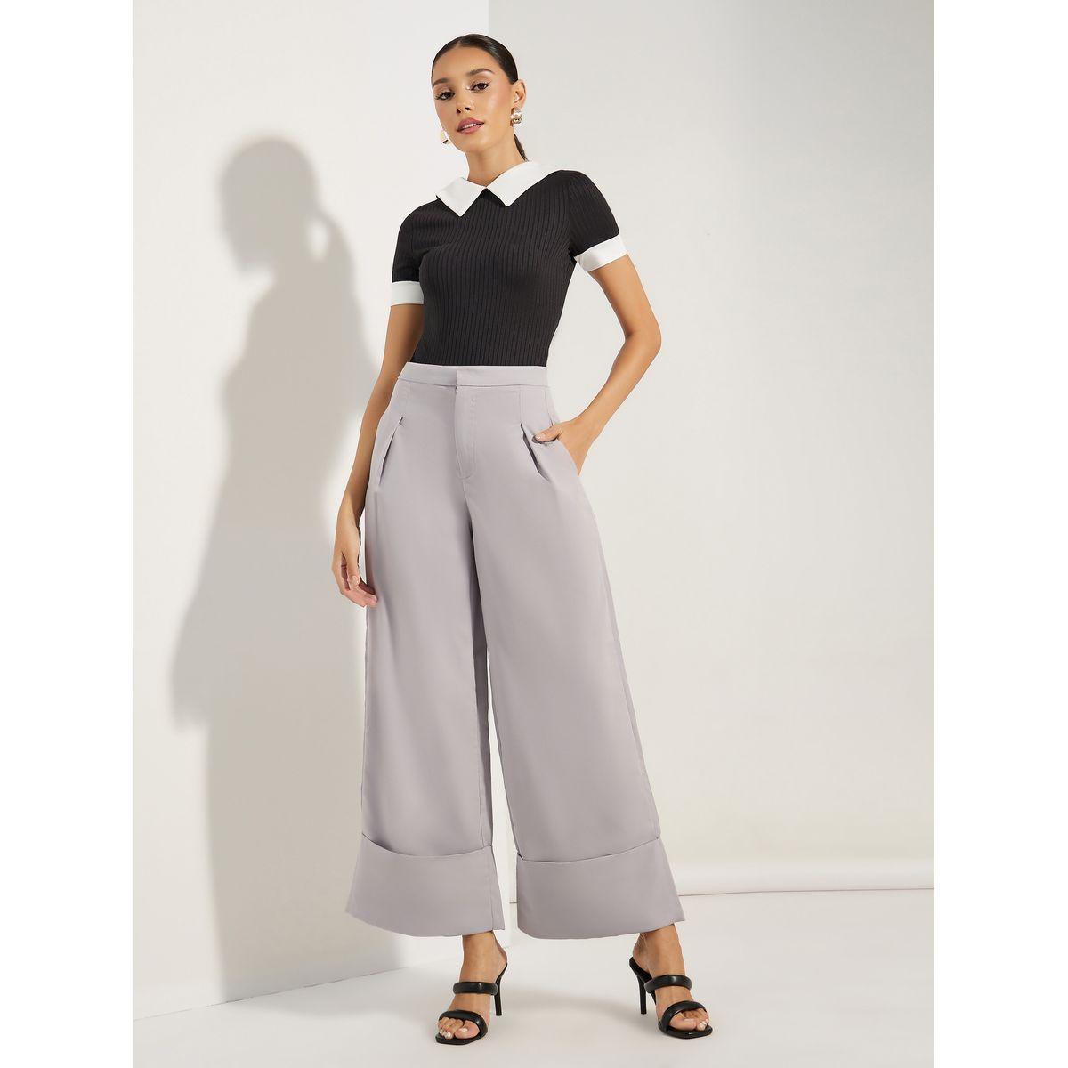 بنطال بطول الكاحل وارجل واسعة-women-clothing-bottoms-trousers-image-1