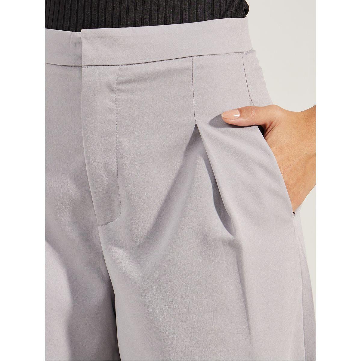 Styli Textured Wide Leg Ankle Length Pants-women-clothing-bottoms-trousers-image-3