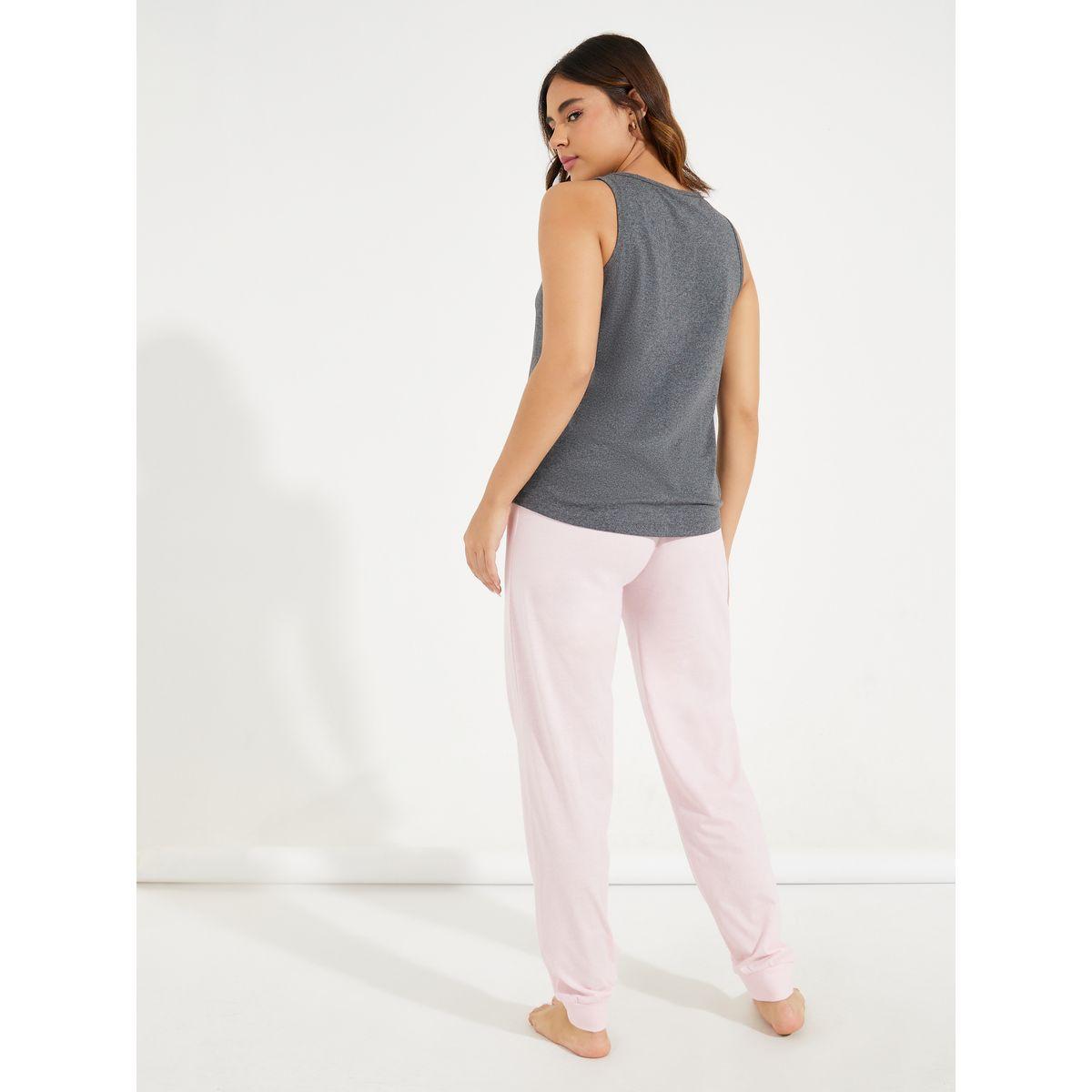 Styli Unwind Summer Paradise Print Vest & Cuffed Pyjama Set-women-clothing-nightwear-pyjamas-longsets-image-5