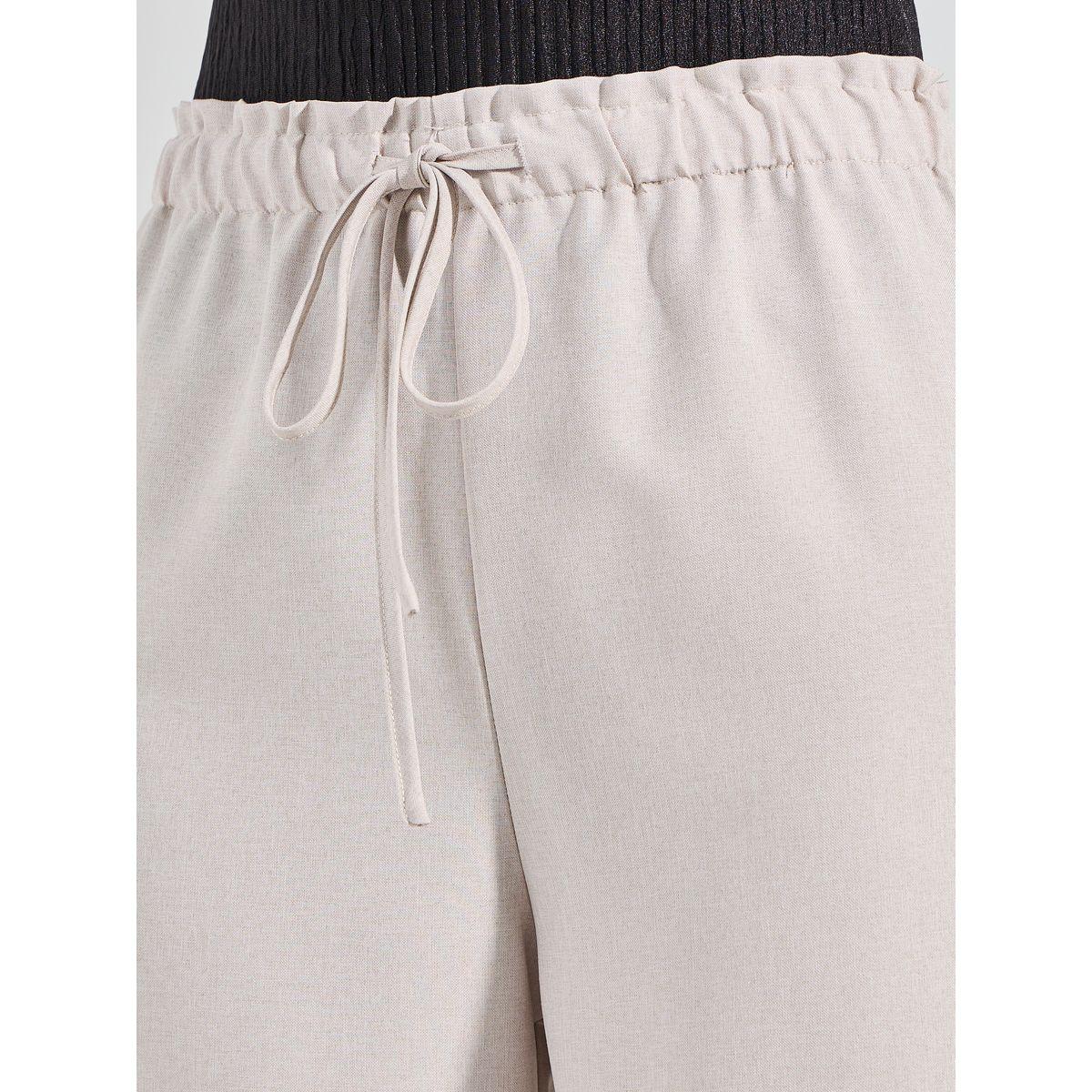 Styli Straight Fit Linen Look Pants with Drawstrings-women-clothing-bottoms-trousers-image-3