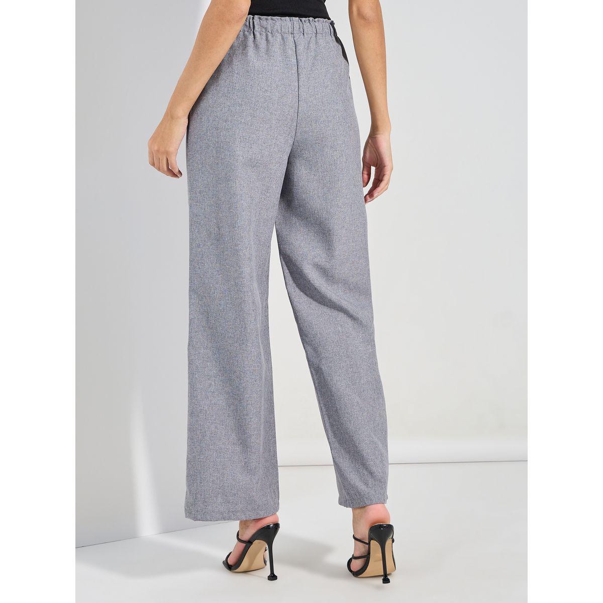 Styli Straight Fit Linen Look Pants with Drawstrings-women-clothing-bottoms-trousers-image-4