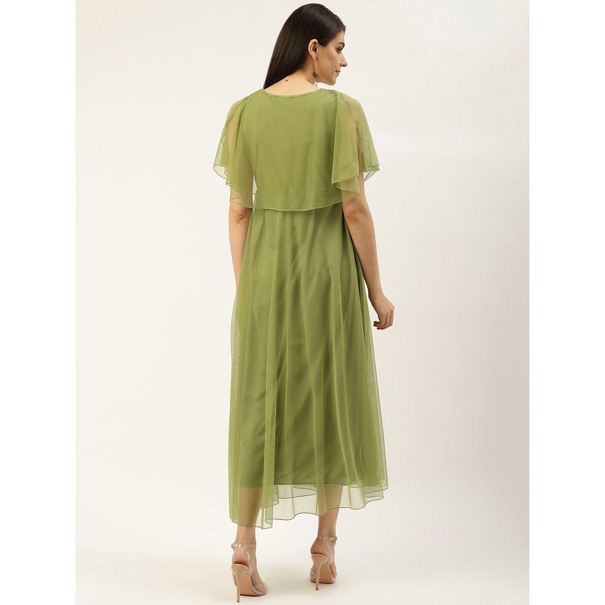 U&F X Styli  Mesh Cape Layer A-Line Midi Dress-women-clothing-dresses-image-3