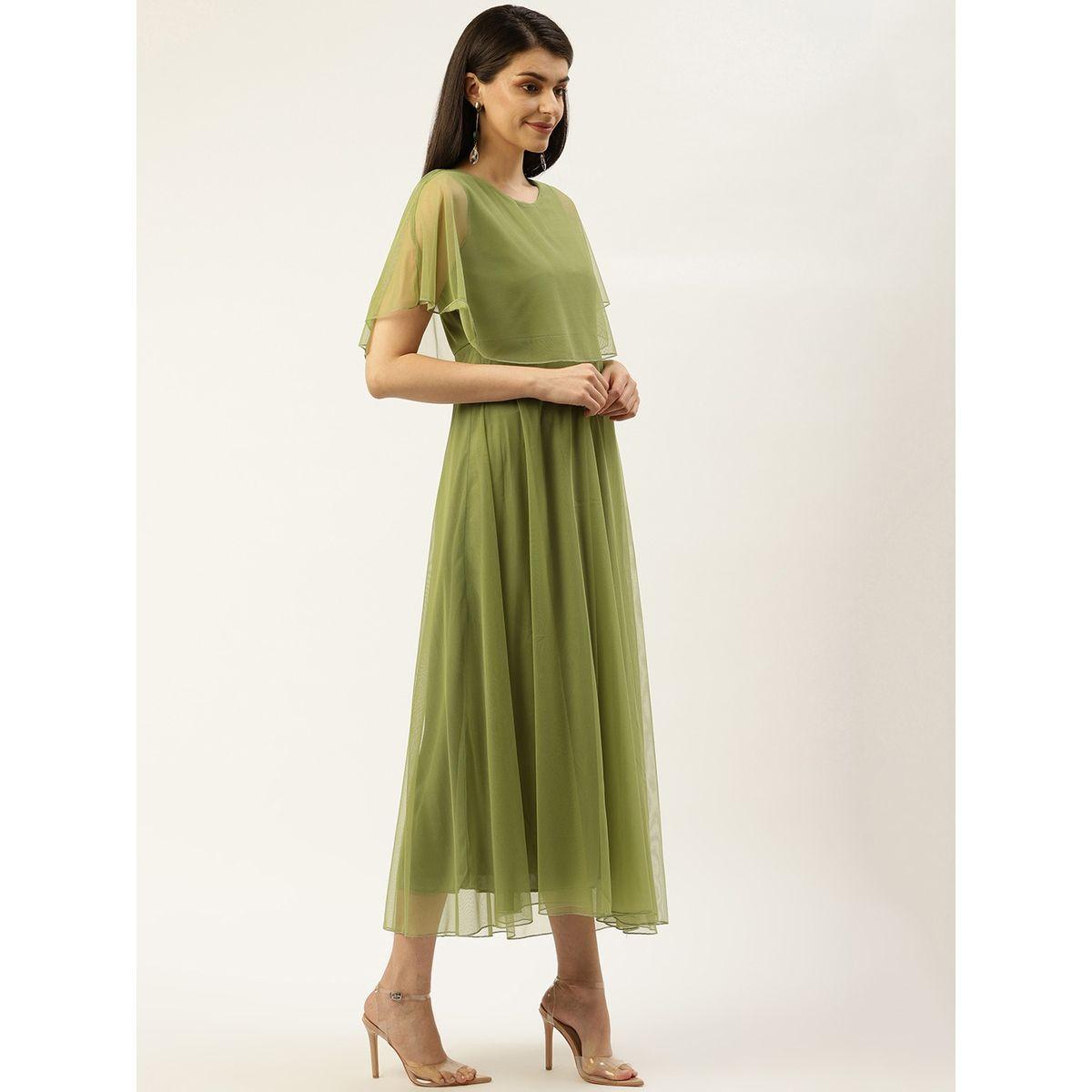 U&F X Styli  Mesh Cape Layer A-Line Midi Dress-women-clothing-dresses-image-4