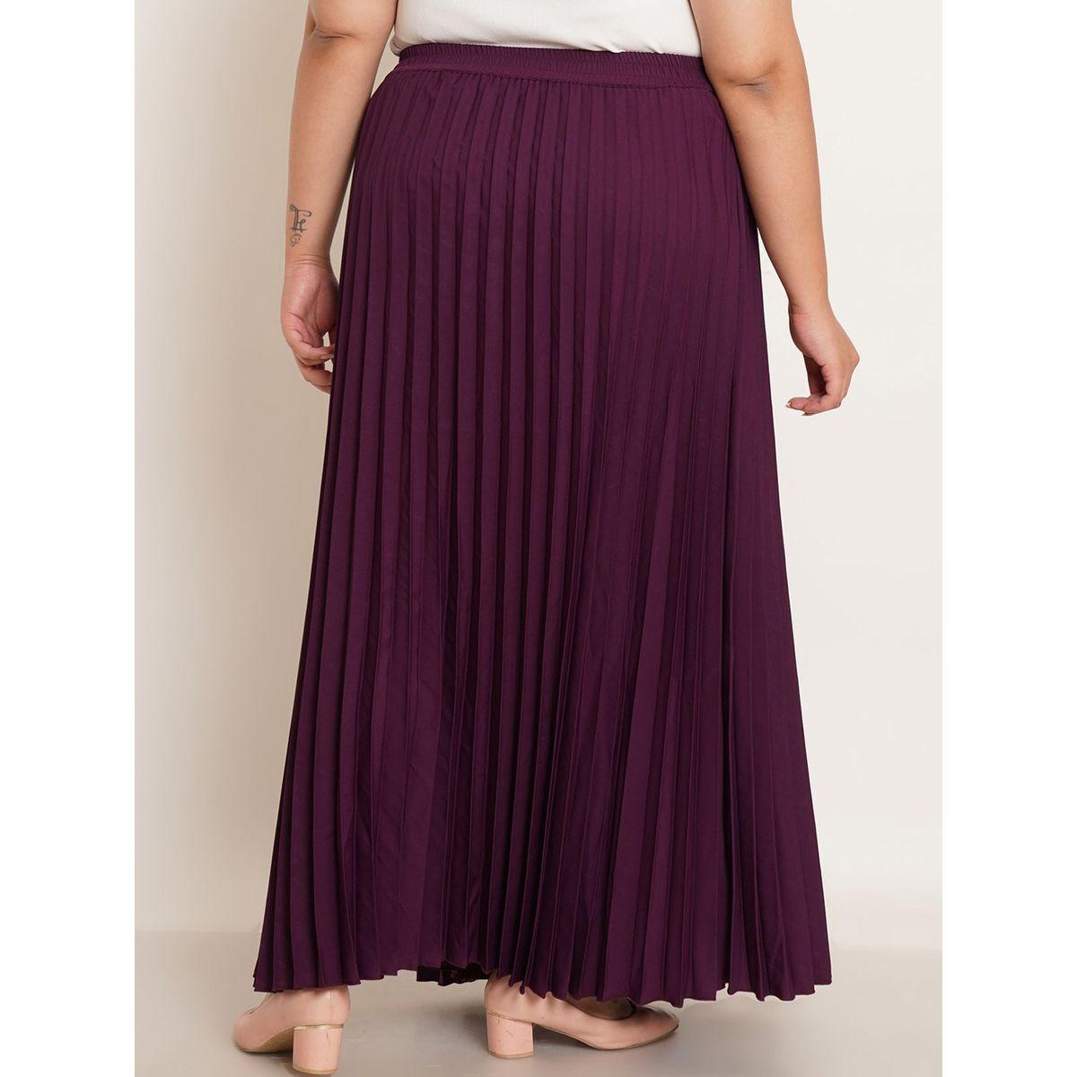 U&F X Styli  Plus Accordion Pleated Maxi Skirt-women-clothing-bottoms-skirts-image-2