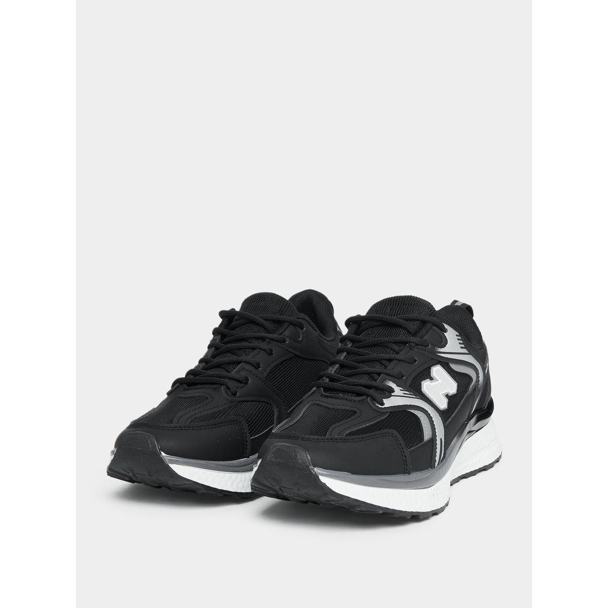 Styli Lace Up Printed Panel Sneakers-women-shoes-sneakers-image-2