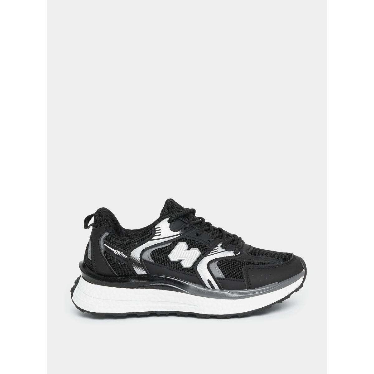 Styli Lace Up Printed Panel Sneakers-women-shoes-sneakers-image-3