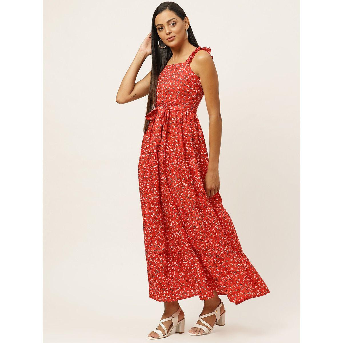 U&F X Styli  Tiered Floral A-Line Dress Maxi Dress-women-clothing-dresses-image-3