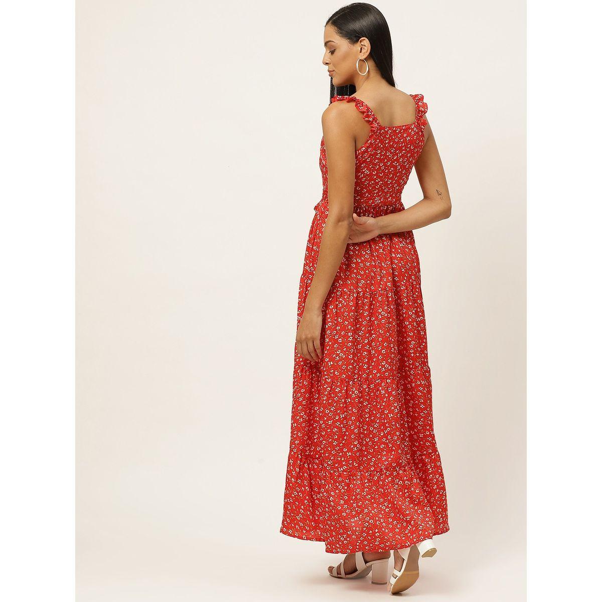 U&F X Styli  Tiered Floral A-Line Dress Maxi Dress-women-clothing-dresses-image-4
