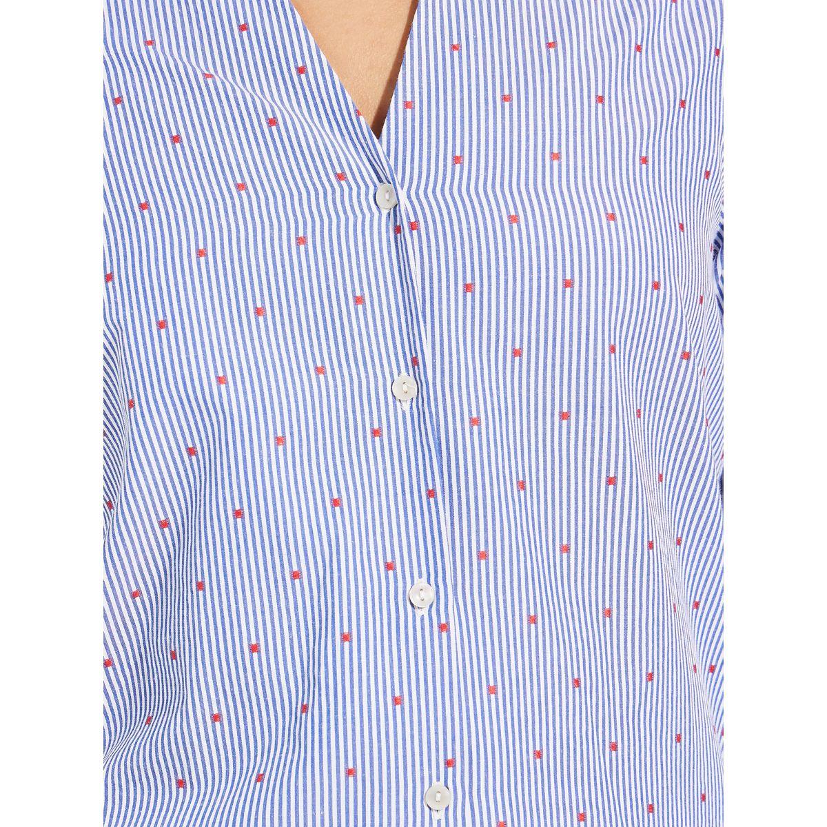 Styli Striped Ditsy Print Relaxed Fit Shirt-women-clothing-shirtsandblouses-shirts-image-4