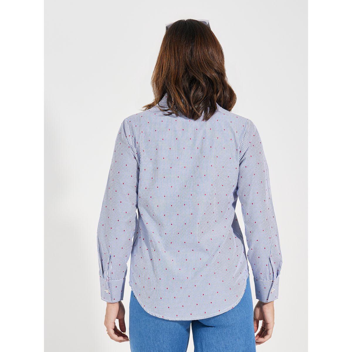 Styli Striped Ditsy Print Relaxed Fit Shirt-women-clothing-shirtsandblouses-shirts-image-5