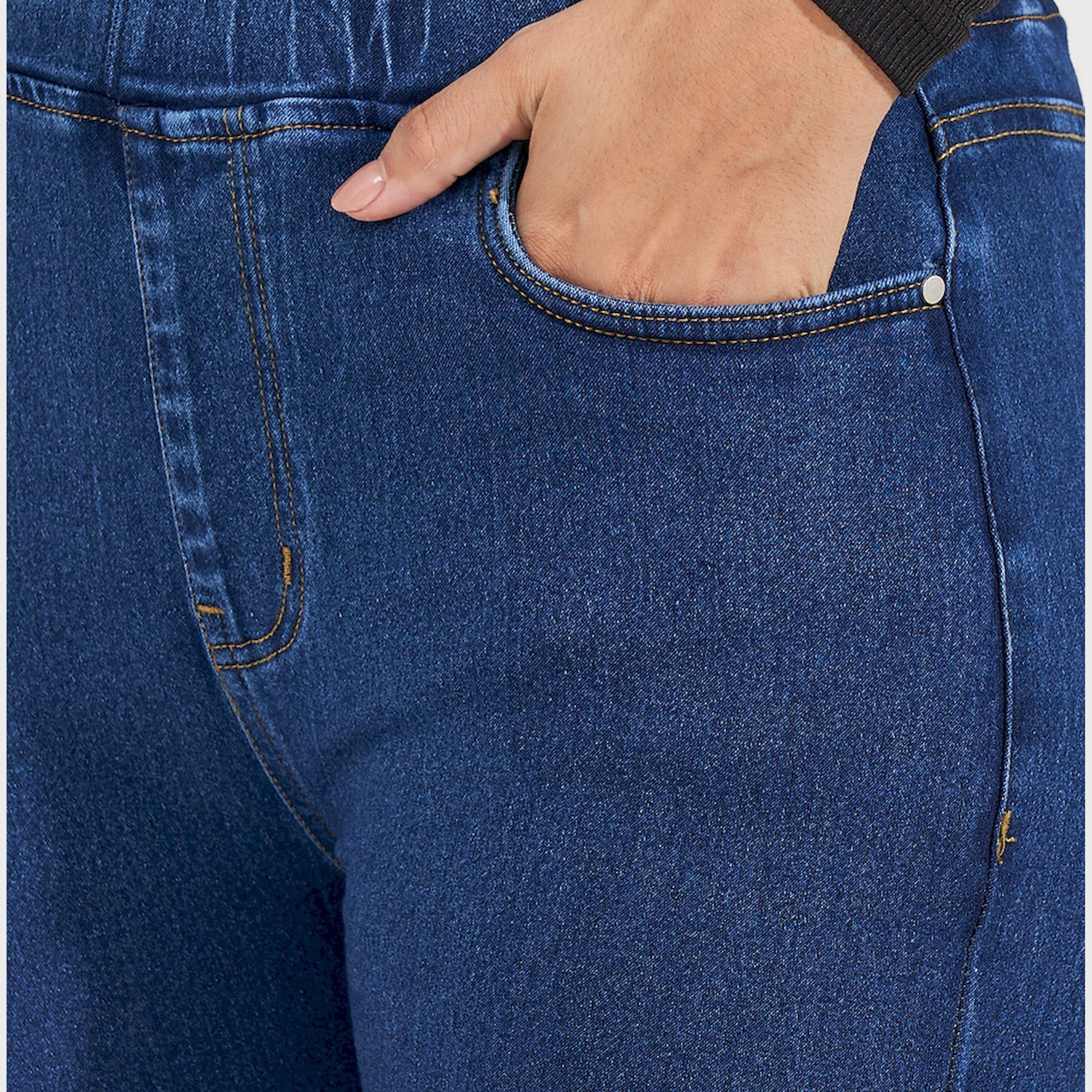 ستايلي - بنطال جينز ضيق بخصر عالٍ وقصة ضيقة مع جيوب-women-clothing-bottoms-jeans-image-4