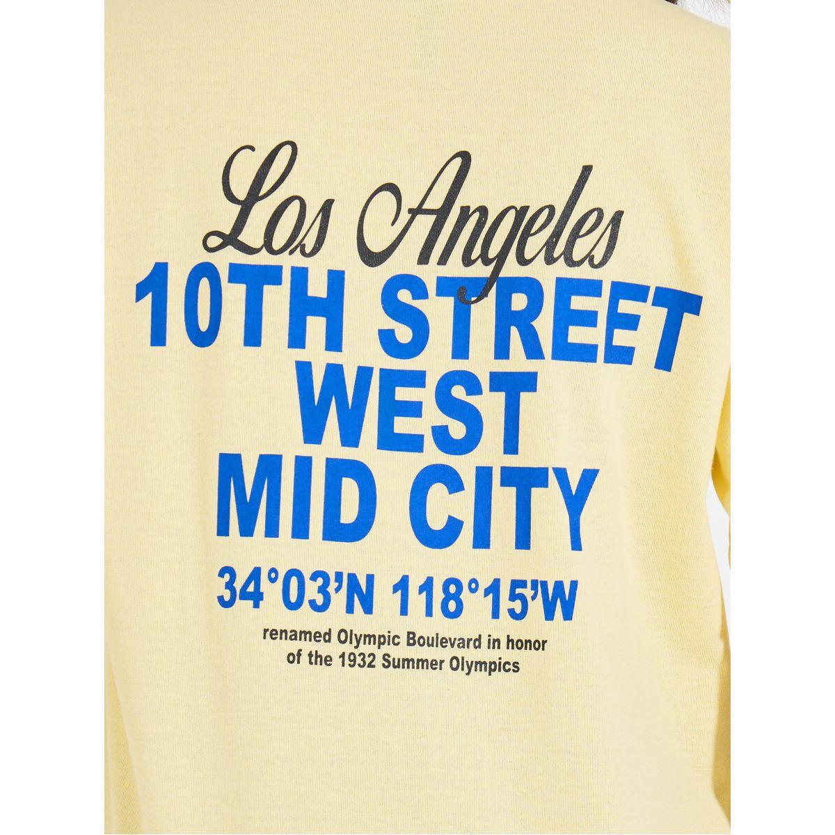 تيشيرت فضفاض مطبع بكتابة مع أكتاف منخفضة-women-clothing-tshirts-image-5