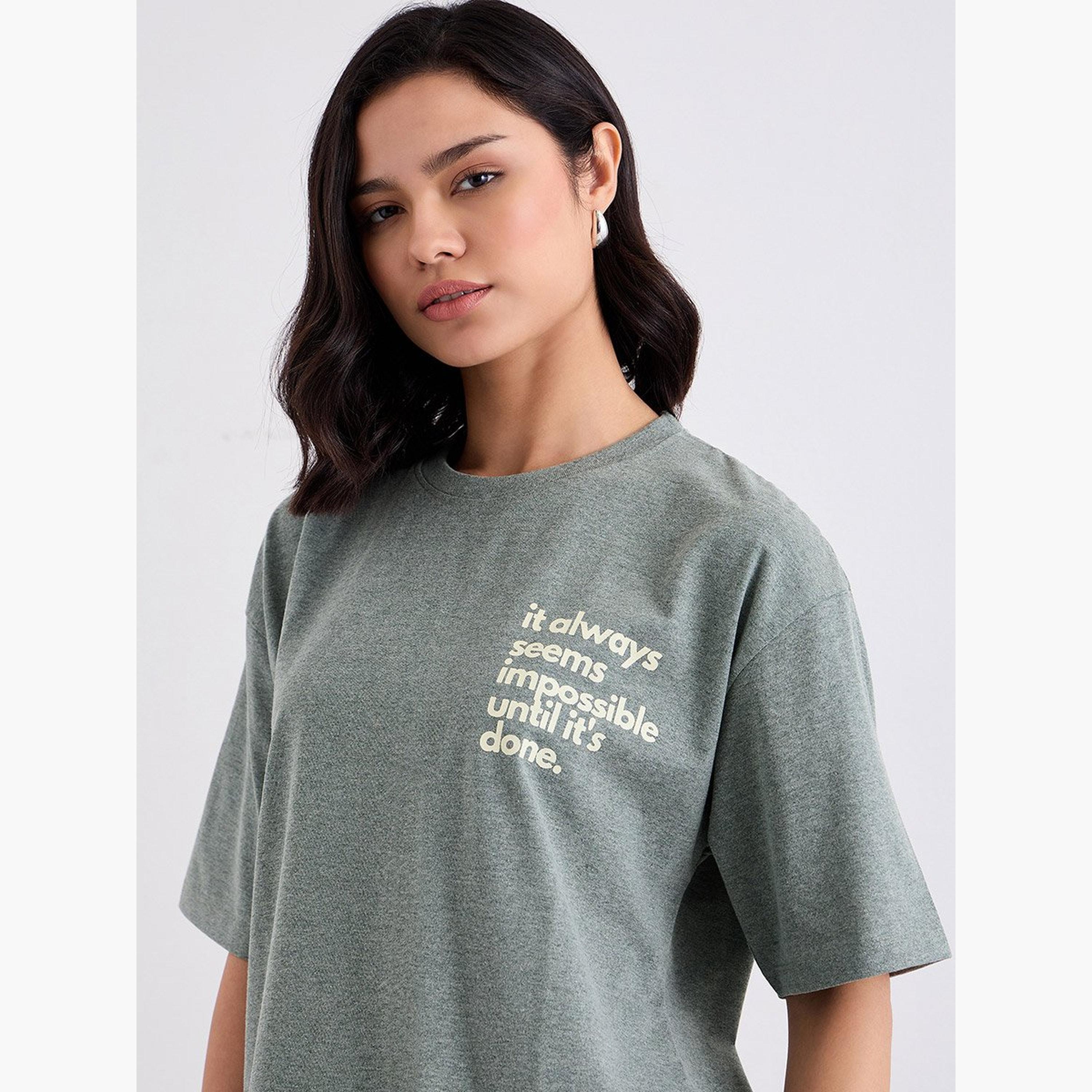 Styli Slogan Print Round Neck Oversized T-Shirt-women-clothing-tshirts-image-3