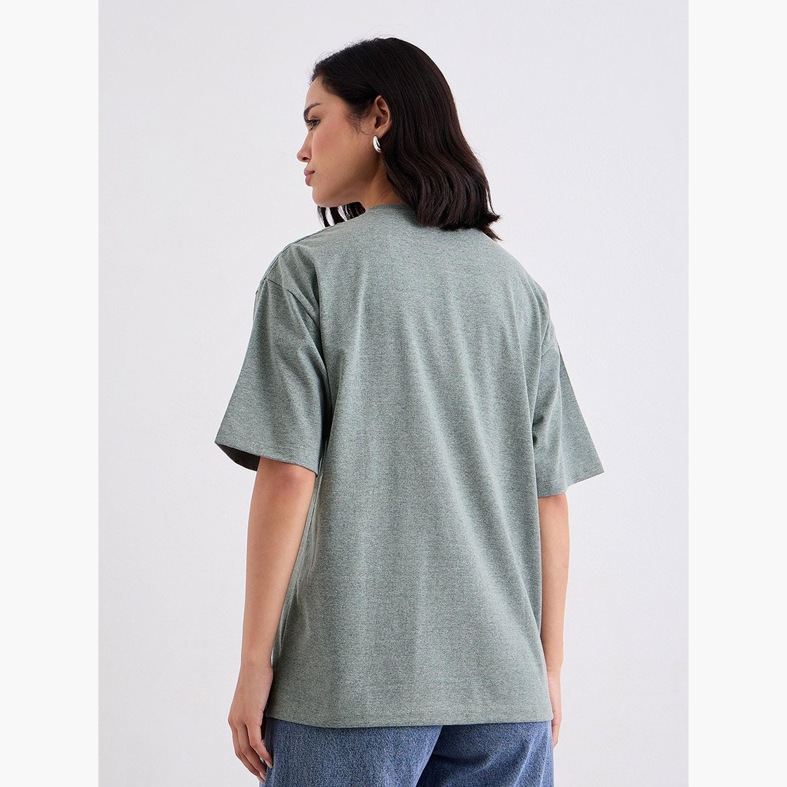 Styli Slogan Print Round Neck Oversized T-Shirt-women-clothing-tshirts-image-4