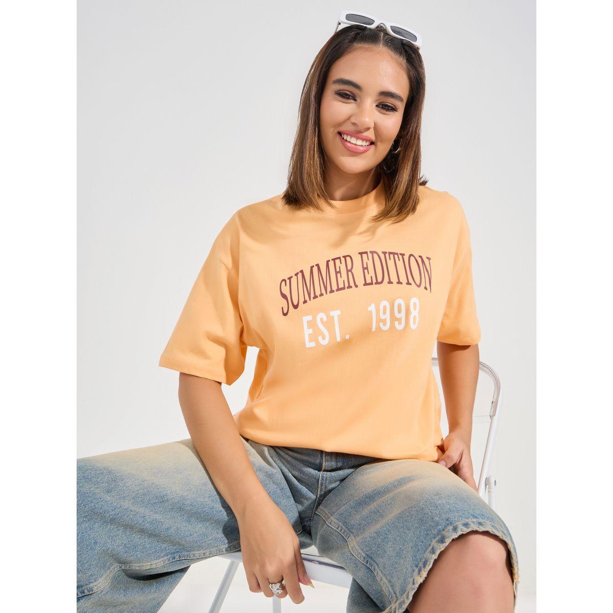 Styli Oversized Summer Edition Print Dropped Shoulder T-Shirt-women-clothing-tshirts-image-1