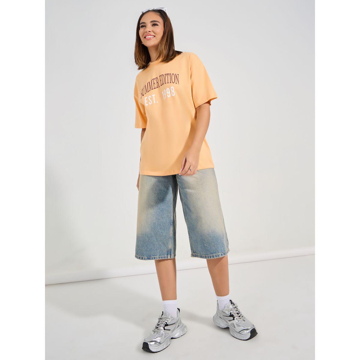 Styli Oversized Summer Edition Print Dropped Shoulder T-Shirt-women-clothing-tshirts-image-2