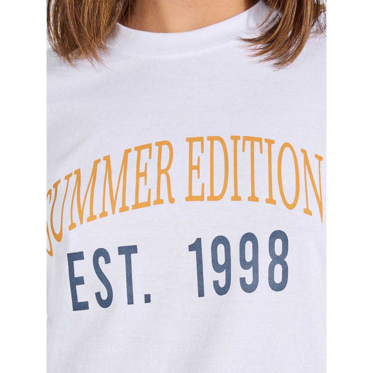 تيشيرت فضفاض باكتاف منخفضة وطبعة كتابة-women-clothing-tshirts-image-4