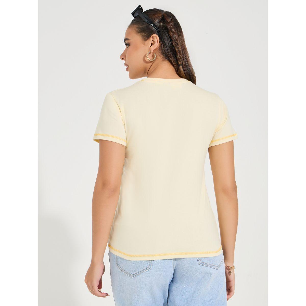 Styli Regular Fit Summer Daze Contrast Stitch T-shirt-women-clothing-tshirts-image-5