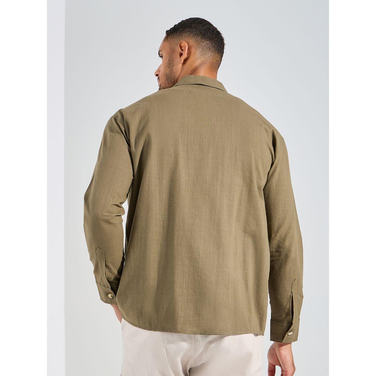 قميص بياقة ريزورت واكمام طويلة-men-clothing-shirts-image-5