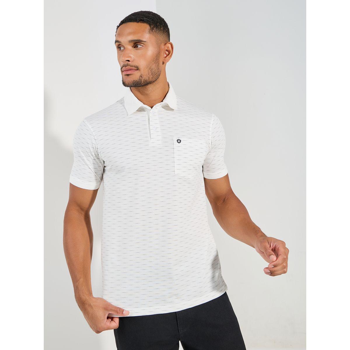 تيشيرت بياقة بولو مطبع بالكامل مع قصة عادية فورت كولينز × ستايلي-men-clothing-tshirtsandpolos-tshirts-image-1
